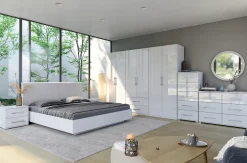 Komoda Flory 5szuflad 55cm biały połysk