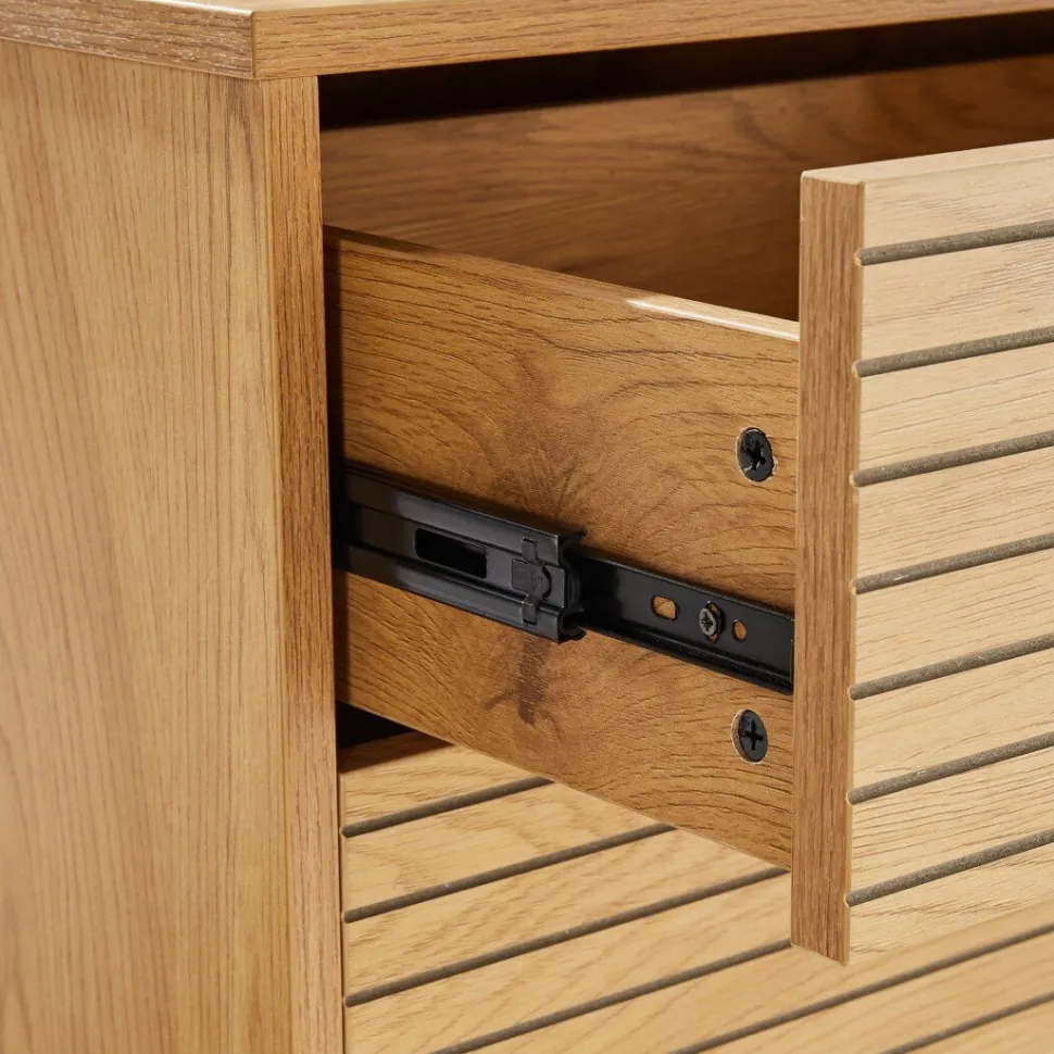 Komoda Lattes 6 szuflad dąb