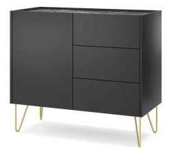 Komoda Marbren czarna