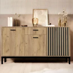 Komoda Markle dąb craft/czarny