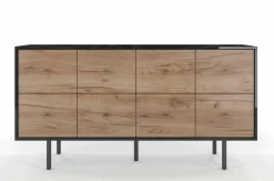 Komoda MAUD Czarny / Dąb Craft Tobacco