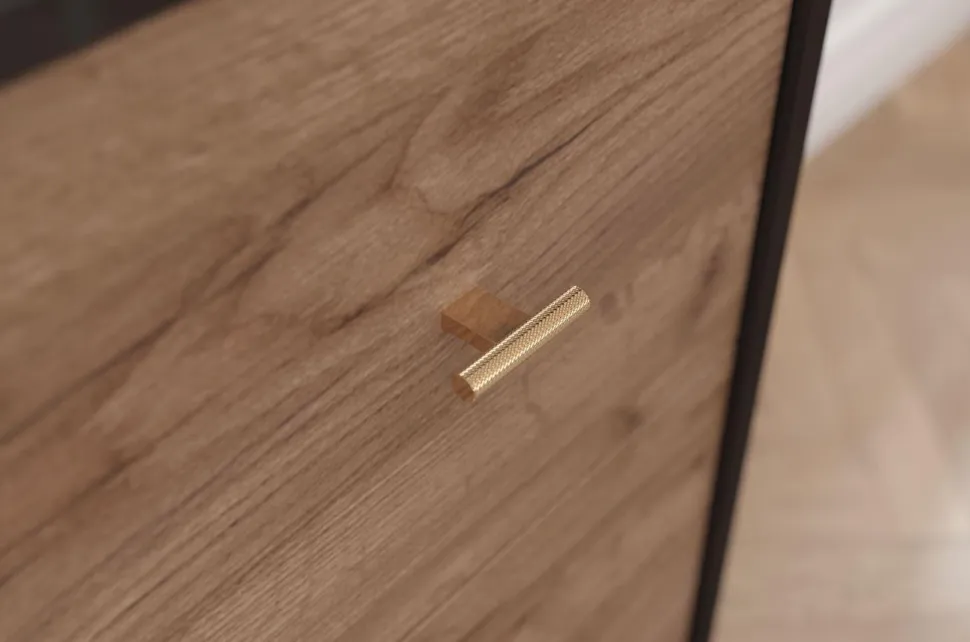 Komoda MAUD Czarny / Dąb Craft Tobacco