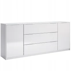Komoda Merle 200 cm biały połysk