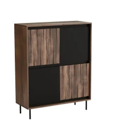 Komoda Miri orzechowy/czarny