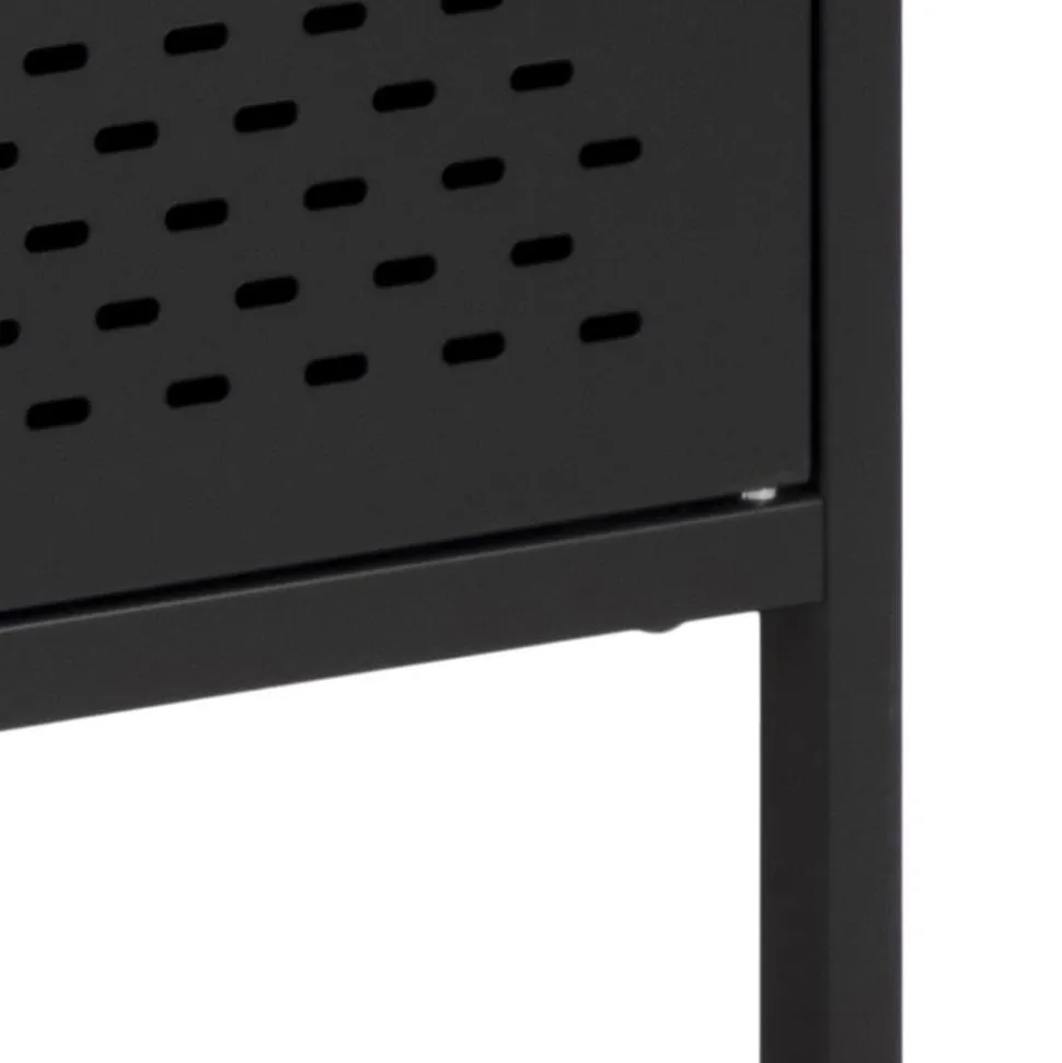 Komoda Newcastle II czarna industrialna