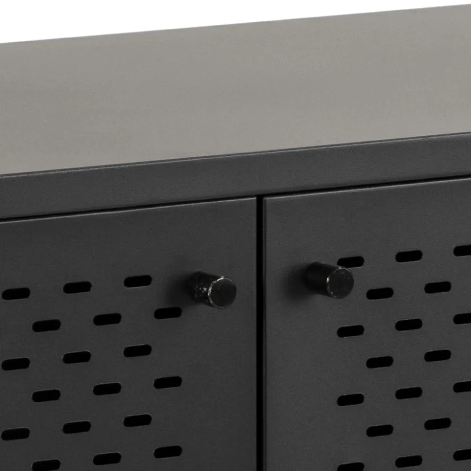 Komoda Newcastle II czarna industrialna