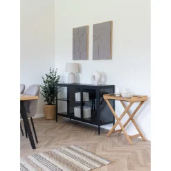 Komoda niska Brisbane czarna