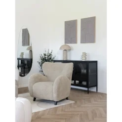 Komoda niska Brisbane czarna