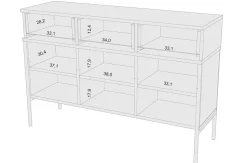 Komoda Polka Navy Blue