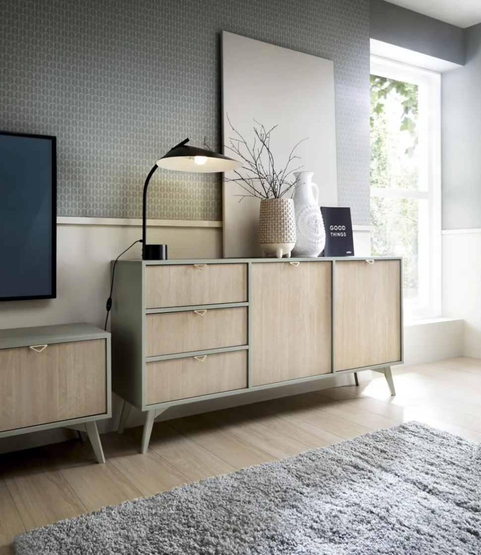 Komoda Sage 3 szuflady, 2 szafki