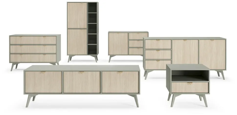 Komoda Sage 3 szuflady, 2 szafki