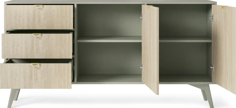 Komoda Sage 3 szuflady, 2 szafki