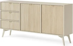 Komoda Sage Wood 3 szuflady, 2 szafki