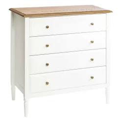 Komoda Solen 4 szuflady biała
