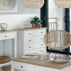 Komoda Solen 4 szuflady biała