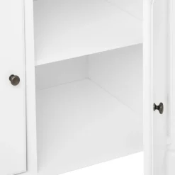 Komoda Solen biała 2 szuflady, 2 drzwi