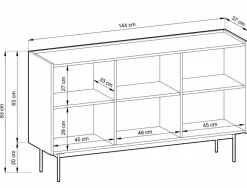 Komoda szeroka Cashmer beżowa