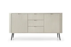 Komoda szeroka Seda beżowa/ nogi czarne