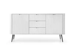 Komoda szeroka Seda biała/ nogi czarne