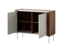 Komoda Taberg beżowa/ orzech