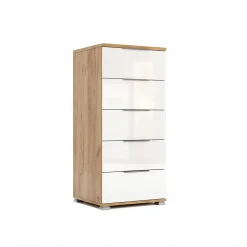 Komoda Tissa 50cm biała połysk