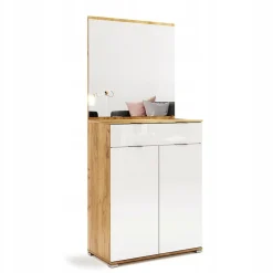 Komoda Tissa 80cm biała połysk