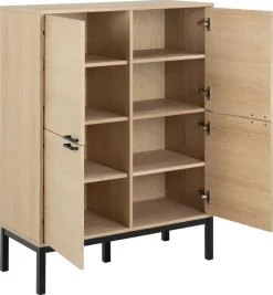 Komoda wysoka Kensington dąb bielony