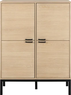 Komoda wysoka Kensington dąb bielony