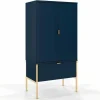 Komoda wysoka Polka Navy Blue