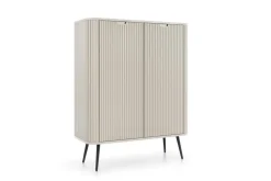 Komoda wysoka Seda beżowa/ nogi czarne