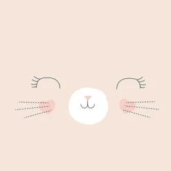 Komplet pościeli dziecięcej z nadrukiem kota 140 x 200 cm