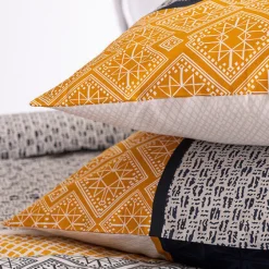 Komplet pościeli Etnik w paski 260 x 240  cm niebieski