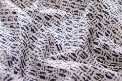 Komplet pościeli Etnik w paski 260 x 240 cm niebieski