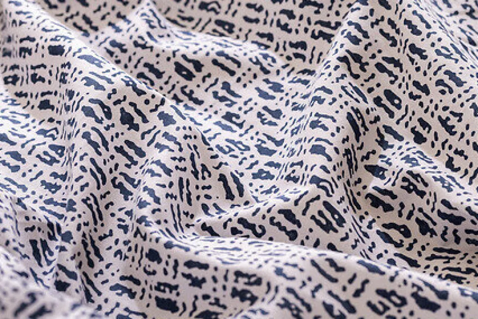 Komplet pościeli Etnik w paski 260 x 240 cm niebieski