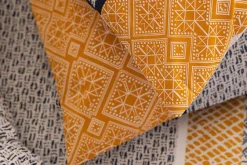 Komplet pościeli Etnik w paski 260 x 240 cm niebieski