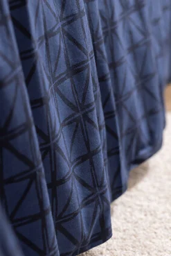 Komplet pościeli Etnik w paski 260 x 240 cm niebieski