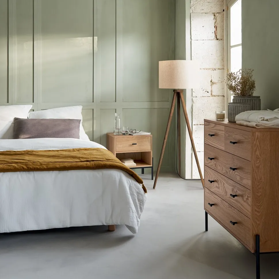 Komplet pościeli Origines 240 x 220 cm biała, prana bawełna tuftowana