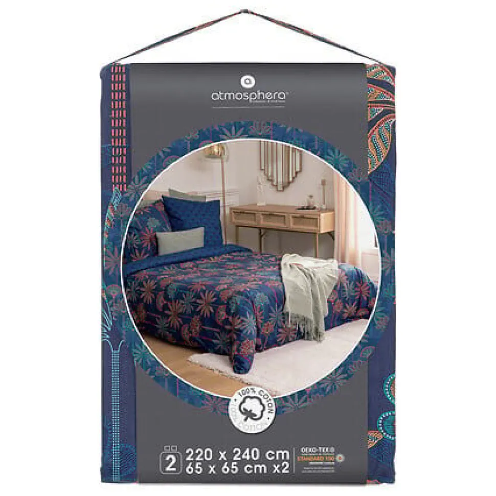 Komplet pościeli Papira 260 x 240 cm niebieski