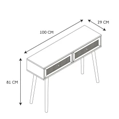 Konsola Bali naturalna
