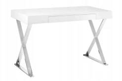 Konsola/ biurko Galati białe/ chrom