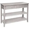 Konsola Charme szara z 2 półkami