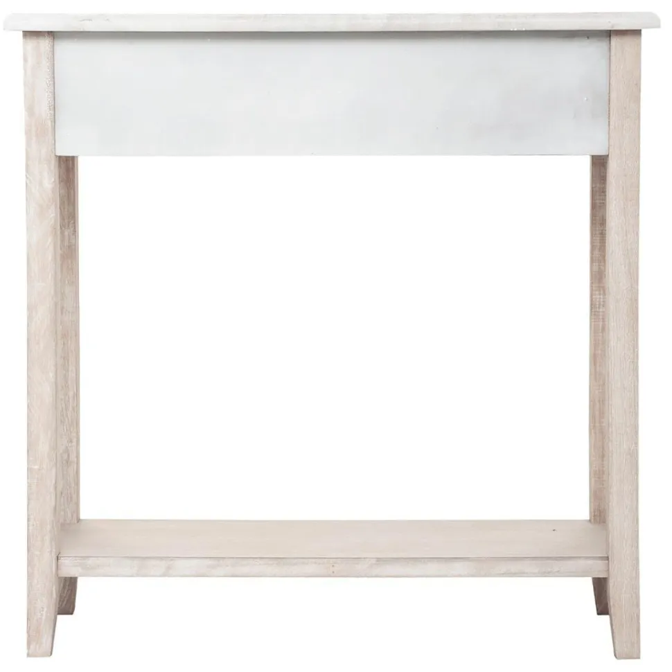 Konsola z półką Hina bielona