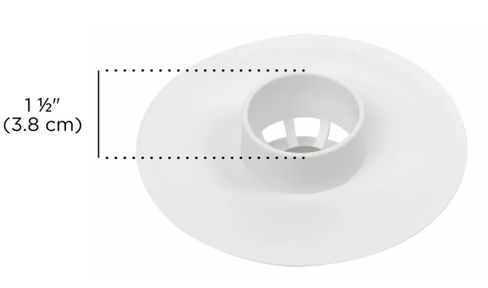 Korek do zlewu Flex biały