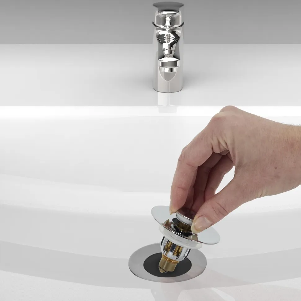 Korek do zlewu uniwersalny 6cm chromowany