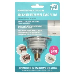 Korek do zlewu uniwersalny 6cm chromowany