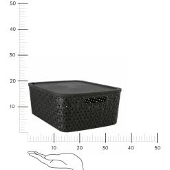 Kosz do przechowywania Tressy 15          l czarny