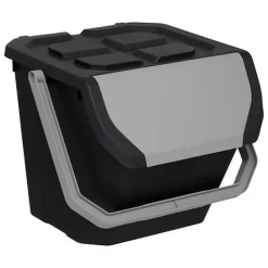 Kosz na śmieci 24l do segregacji czarny