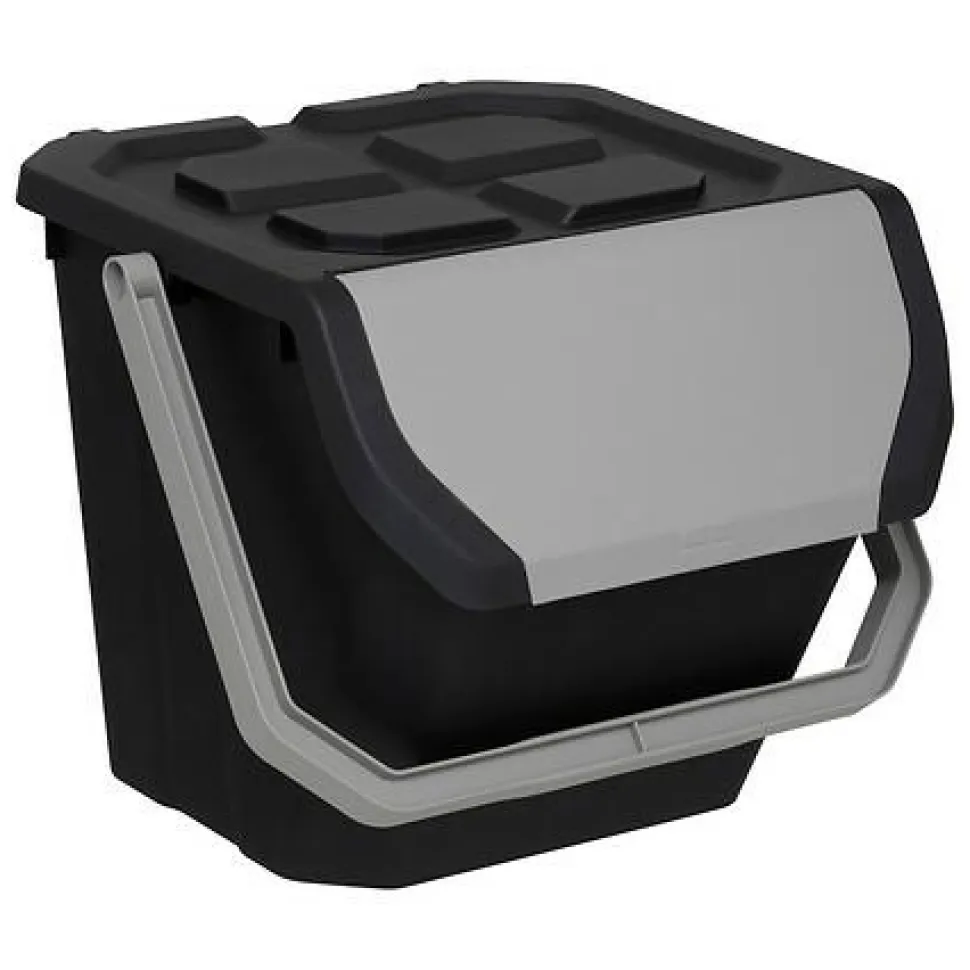 Kosz na śmieci 24l do segregacji czarny