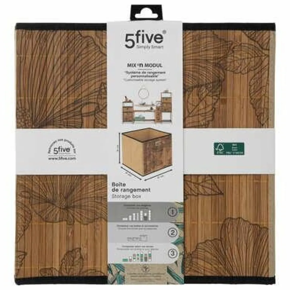 Kosz/ pojemnik 31x31 bambusowy Blackflo