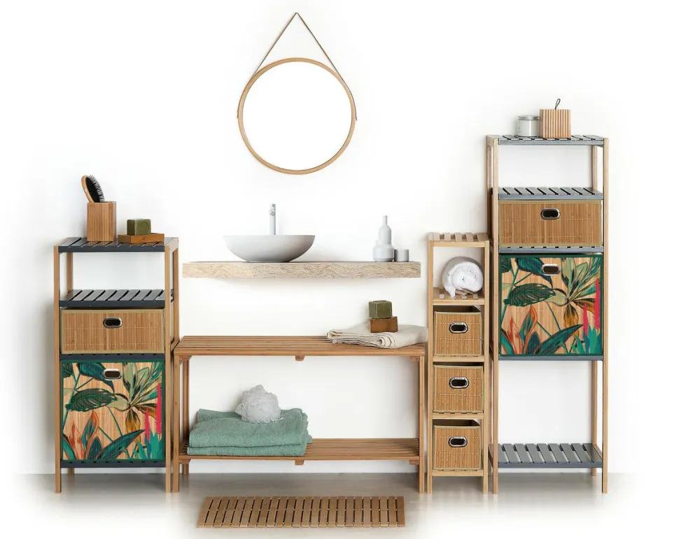 Kosz/ pojemnik 31x31 bambusowy Blackflo